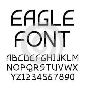 Eagle geometric sans-serif font