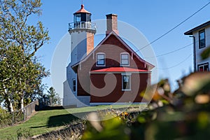 Eagle Harbor Lighthouse on Lake Superior near Copper Harbor, Michigan