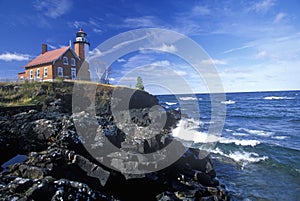 Eagle Harbor Lighthouse on the Upper Peninsula, MI