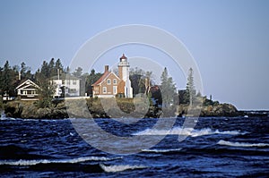 Eagle Harbor Lighthouse on the Upper Peninsula, MI