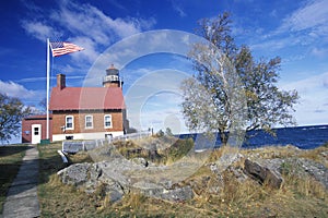 Eagle Harbor Lighthouse on the Upper Peninsula, MI