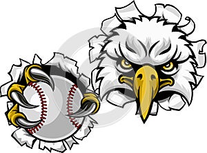 Eagle Hawk Baseball Softball Bald Eagles Mascot photo