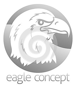 Eagle head circle design