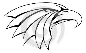 Eagle head illustration