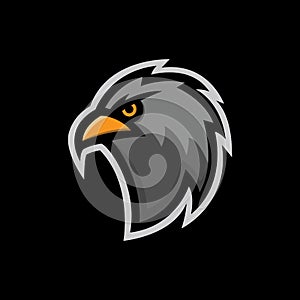 Eagle head logo design photo