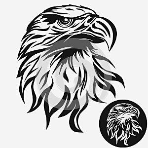 Eagle head logo vector