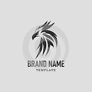 Eagle head logo vector illustration