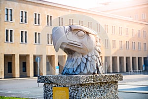 Eagle Head Sculpture at Berlin Tempelhof