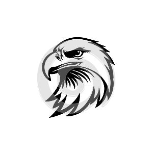 Eagle Head Silhouette: Bold and Modern Graphic Design