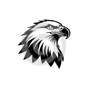 Eagle Head Silhouette: Bold and Modern Graphic Design