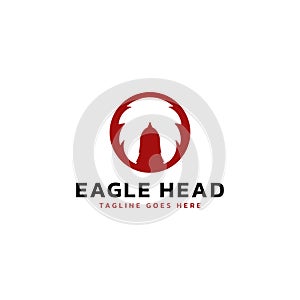 Eagle head simple logo design