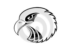 Eagle Head - vector illustration emblem