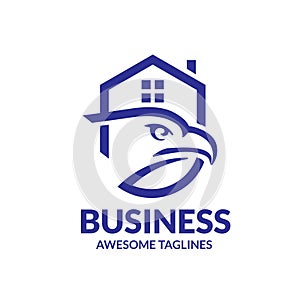 Eagle house real estate logo