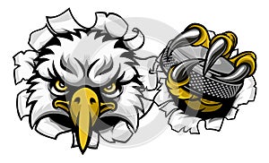 Eagle Ice Hockey Player Animal Sports Mascot photo