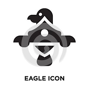 Eagle icon vector isolated on white background, logo concept of