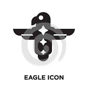 Eagle icon vector isolated on white background, logo concept of