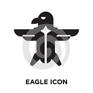 Eagle icon vector isolated on white background, logo concept of