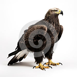 Eagle isolated on white background.