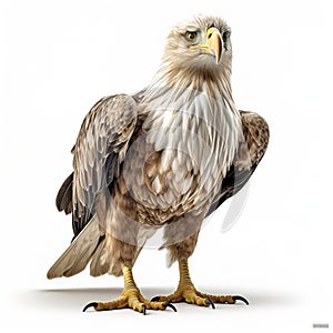 Eagle isolated on white background.