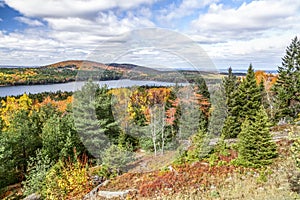 Eagle Lake Overlook Autumn - Acadia NP, Maine