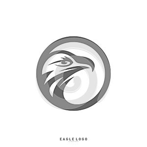 Eagle logo design template vector. Head Eagle concept icon