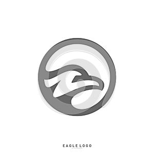 Eagle logo design template vector. Head Eagle concept icon
