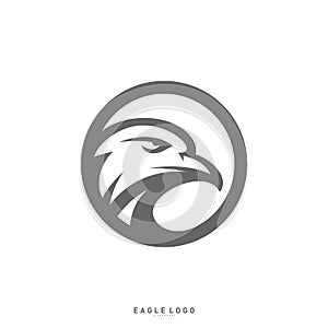 Eagle logo design template vector. Head Eagle concept icon