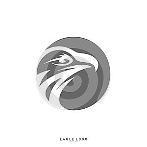 Eagle logo design template vector. Head Eagle concept icon