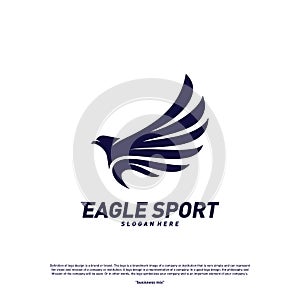 Eagle logo design vector. Birds logo concept vector template