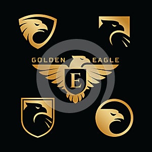 Eagle logo set