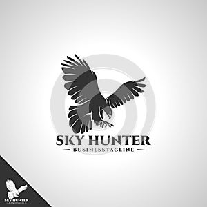 Eagle Logo with Sky Hunter design concept