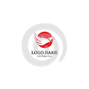 Eagle logo vector icon