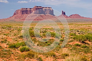 Eagle Mesa and the Sitting Hen, Monument Valley