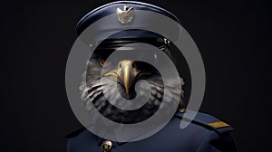 Eagle Police Officer: Hyper-realistic 2d Cg Illustration For Design