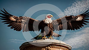 Eagle\'s Embrace of the Sky: A Stunning Moment of Freedom and Strength