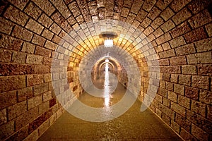 Eagle`s Nest or Kehlsteinhaus mountain tunnel from Hitler era