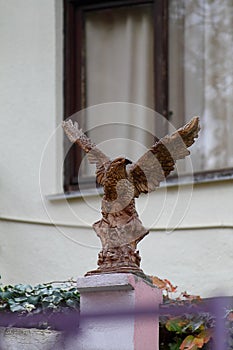 Eagle Sculpture In Front Of The House