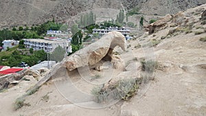 Eagle Shape Rock On The Hunza View Point, At Eagle`s Nest