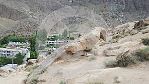 Eagle Shape Rock On The Hunza View Point, At Eagle`s Nest