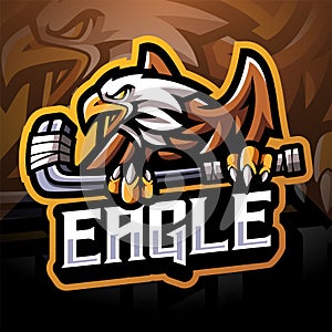 Eagle sport esport mascot logo design