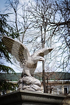 Eagle statue in Blagoevgard city center