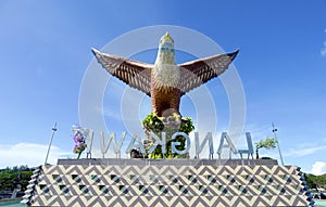 Eagle Statue, Symbol of Langkawi Island, Malaysia.