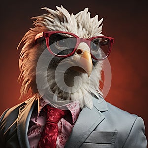 Eagle In A Suit: Photorealistic Surrealism With Corporate Punk Vibes