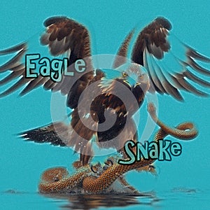 eagle versus snake