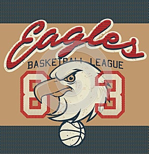 Eagles Basketball league jersey print