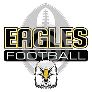 Eagles Football Design With Eagle Head