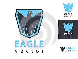 Eagles logo vector. Eagle scout badge icon