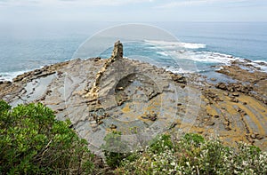 Eagles Nest rock formation in Bunurong Marine and Coastal Park in Australia