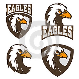 Eagles. sport team logo template.
