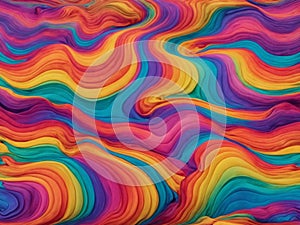 eamless psychedelic rainbow ridged topological pattern background texture